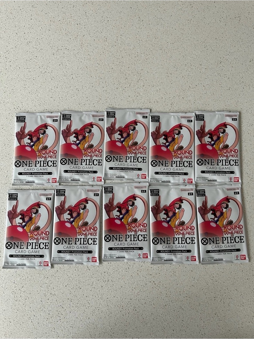 One Piece Card Game Booster Pack - Red Artwork - Official